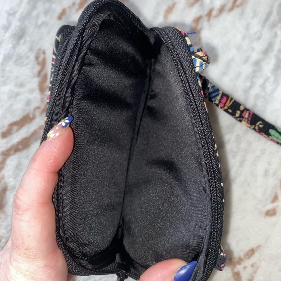 Vera‎ Bradley Floral Black Wristlet Clutch - Picture 5 of 5